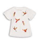 Tricou cu maneca scurta si imprimeu Minoti Parrot