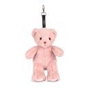 Jucarie de plus, Doudou, Breloc, Roz, 20 cm