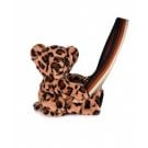Jucarie de plus, Doudou, Ursulet, geanta crossbody, Leopard, 30 cm