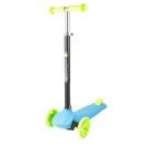 Trotineta cu 3 roti, lumini, pliabila, Lorelli Yuppee, Blue Green