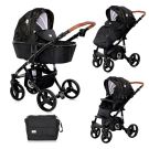 Set carucior, Lorelli, Rimini, 2 in 1, cos landou, Forest Green and Black