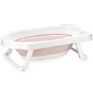Cadita pliabila pentru bebelusi, 82 cm, cu dop de scurgere, Lorelli, Nordic Pink