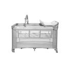 Patut pliabil Lorelli, Torino plus, cu 2 niveluri si accesorii, Grey