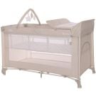 Patut pliabil Lorelli Torino Plus, 2 nivele, cu accesorii, Fog Striped Elements