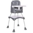 Scaun de masa convertibil 3 in 1, inalt, Lorelli Trick, Grey Candy