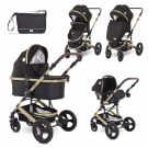 Set carucior, Lorelli Boston, 3 in 1, Black Stars