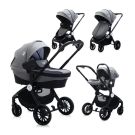 Set Carucior 3 in 1 Lorelli, Ramona Steel Grey