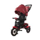 Tricicleta multifunctionala, cu roti gonflabile, 4 in 1, Lorelli Neo Air, Red Black Luxe