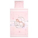 Set lenjerie pat 3 piese bumbac Ranforce Cosy, Lorelli, Butterflies Pink