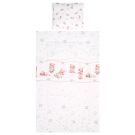 Set lenjerie pat 3 piese bumbac Ranforce Cosy, Lorelli, Bears Pillows Beige