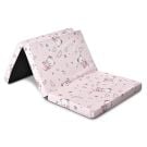 Saltea pliabila de voiaj, Lorelli, spuma elastica, 60 x 120 x 5 cm, Pink Ballerina Bear