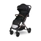 Carucior pentru nou-nascut, Lorelli Ribera, tip troler, dimensiuni compatibile avion, Black Pearl