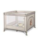 Tarc de joaca, Lorelli Play N Relax, 100 x 100 x 75 cm, deschidere laterala, geanta de transport, Beige Camping