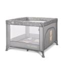 Tarc de joaca, Lorelli Play N Relax, 100 x 100 x 75 cm, deschidere laterala, geanta de transport, Grey Adventure