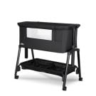 Patut Co Sleeper, Lorelli Millie, inaltime reglabila 7 pozitii, sistem antireflux, plasa de tantari, saltea inclusa, Black