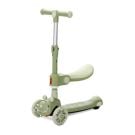 Trotineta pliabila, Lorelli Swiftie, pana la 50 kg, roti din silicon cu leduri colorate, Green