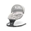 Leagan electric, Lorelli Siena, 5 viteze de leganare, senzor inteligent de miscare, telecomanda, panou muzical, Light Grey