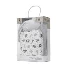 Set 2 piese, Lorelli, paturica moale 90 x 75 cm, pernuta in forma de ursulet 45 x 30 cm, Poffy, Grey