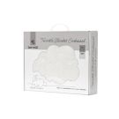 Paturica pentru bebelusi, Lorelli Twinkle, material moale, model decorativ in relief, 80 x 110 cm, White