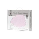 Paturica pentru bebelusi, Lorelli Twinkle, material moale, model decorativ in relief, 80 x 110 cm, Pink