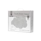 Paturica pentru bebelusi, Lorelli Twinkle, material moale, model decorativ in relief, 80 x 110 cm, Grey