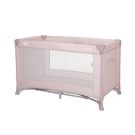 Patut pliabil, Lorelli Torino, 1 nivel, cu saltea inclusa si usa laterala cu fermoar, Pink