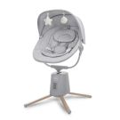 Leagan electric pentru bebelusi, Lorelli Storky, bluetooth, telecomanda, 5 viteze de leganare, Grey