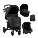 Carucior 3 in 1, Kikka Boo, Madrid Black Melange 2020