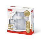 Set biberoane Nuk Nature Sense Twin, Alb