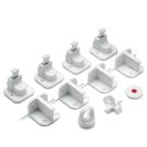 Set 4 incuietori magnetice pentru sertare si usi de dulapuri, Reer, 51020 