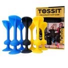 Joc de darts cu ventuze, Tossit, 7 buc, Albastru-Galben