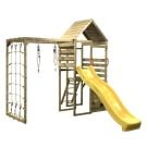 Turn de joaca cu 2 platforme, Wendi Toys, panou de catarare, tobogan si modul de gimnastica
