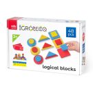 Blocuri logice din lemn, Igroteco, 48 piese