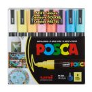 Set markere Posca, UNI PC-5M, 1.8-2.5 MM, 8 culori pastel