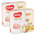Scutece Huggies, New Elite Soft, Marimea 2, 164 buc, 4-6 kg