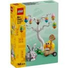 LEGO® Iconic - Iepuras si vanatoare de oua de Paste (40808)