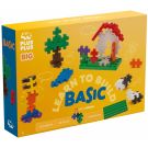 Set constructie, Plus-Plus, 60 piese mari, Invata sa construiesti