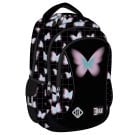 Ghiozdan cu 3 compartimente, St Majewski, St.Right Pastel Butterfly, 39 cm