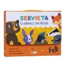 Servieta cu animale din padure