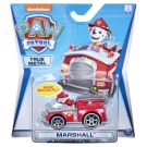 Masinuta cu figurina Paw Patrol True Metal, Marshall, 20127202