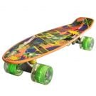 Penny board Landsurfer, Cu roti luminoase, 56 cm,  ABEC-7 PU, Aluminium 90 kg, Splash