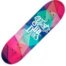 Skateboard Action One, Dublu Print Aluminiu, 70 x 20 cm, What's up dudes