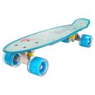 Penny board Action One, Cu roti luminoase, 22 cm,  ABEC-7 PU, Aluminium Truck 90 kg, Flamingo
