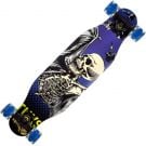 Longboard Action One cu roti luminoase, ABEC-7 PU Aluminiu, 100 kg, 80 x 20 cm, Albastru Tuxs