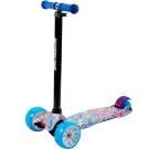 Trotineta Rider Sweet Dreams Unicorns cu roti luminoase si late, Action One, Blue