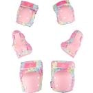 Set protectii cu genunchiere, cotiere si aparatori incheieturi, Action One Candy, Roz