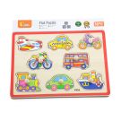 Puzzle din lemn, cu manere, Viga, Mijloace de transport