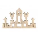 Set 75 cuburi de construit Viga, Jumbo natur, 35 cm
