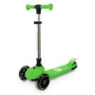 Trotineta pliabila cu 3 roti luminoase, ghidon reglabil si platforma cu banda LED, Kick'n Roll, L5 Jelly, Verde