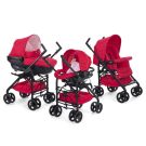 Carucior 3 in 1 Chicco Trio Sprint, Rosu, 0 luni+